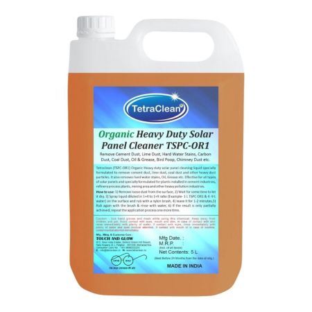 TetraClean Solar PAnel Cleaner TSPC-OR 1 TSPC-OR1 Heavy Duty Solar Panel Cleaner - 5 Ltr